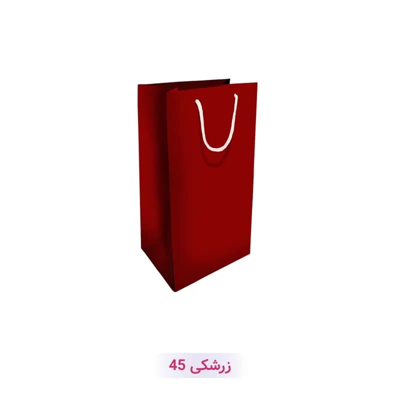 پاکت کادو با طرح ساده تک رنگ زرشکی (سری 45)