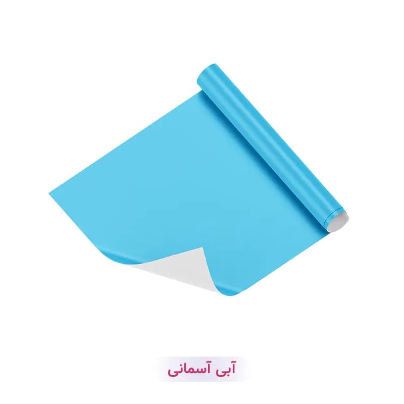 کاغذ کادو طرح تک رنگ آبی آسمانی