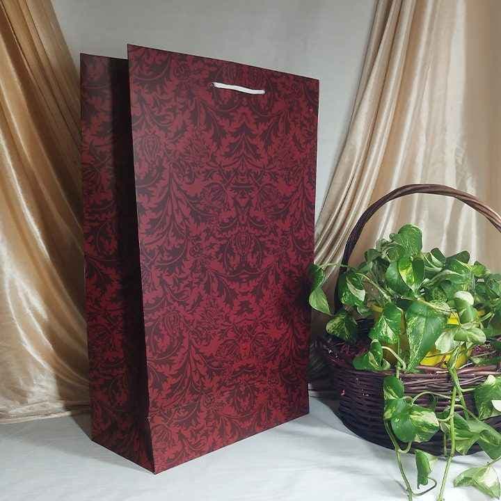 پاکت کادو با طرح سنتی زرشکی (سری 80) — تصویر ۳