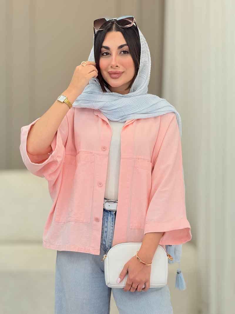شومیز دو جیب لنا کد 6846 — تصویر ۸