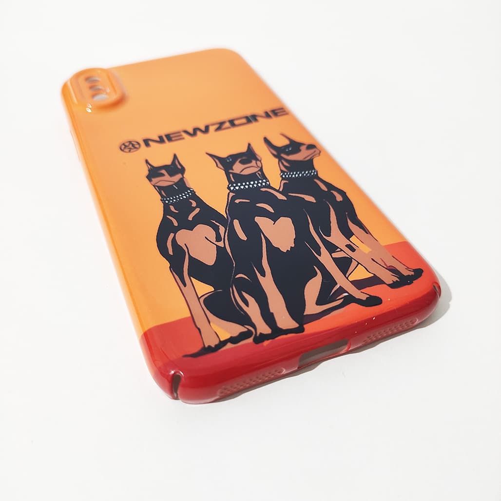 کاور کد 1228 مناسب برای گوشی موبایل اپل iPhone X/XS طرح سگ‌های دوبرمن — تصویر ۳