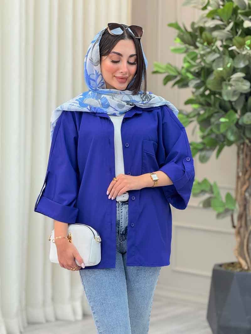 مانتو تک جیب یگانه کد 6904 — تصویر ۴