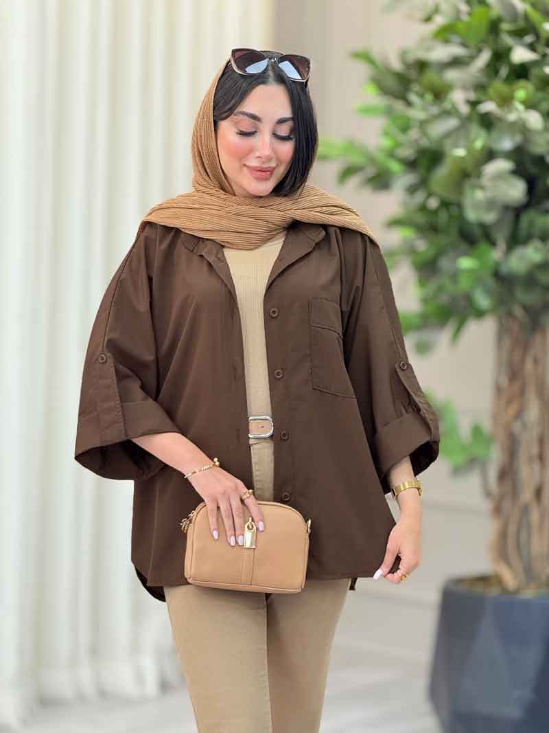 مانتو تک جیب یگانه کد 6904 — تصویر ۸