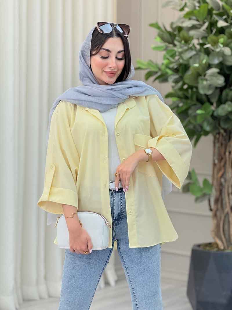 مانتو تک جیب یگانه کد 6904 — تصویر ۹