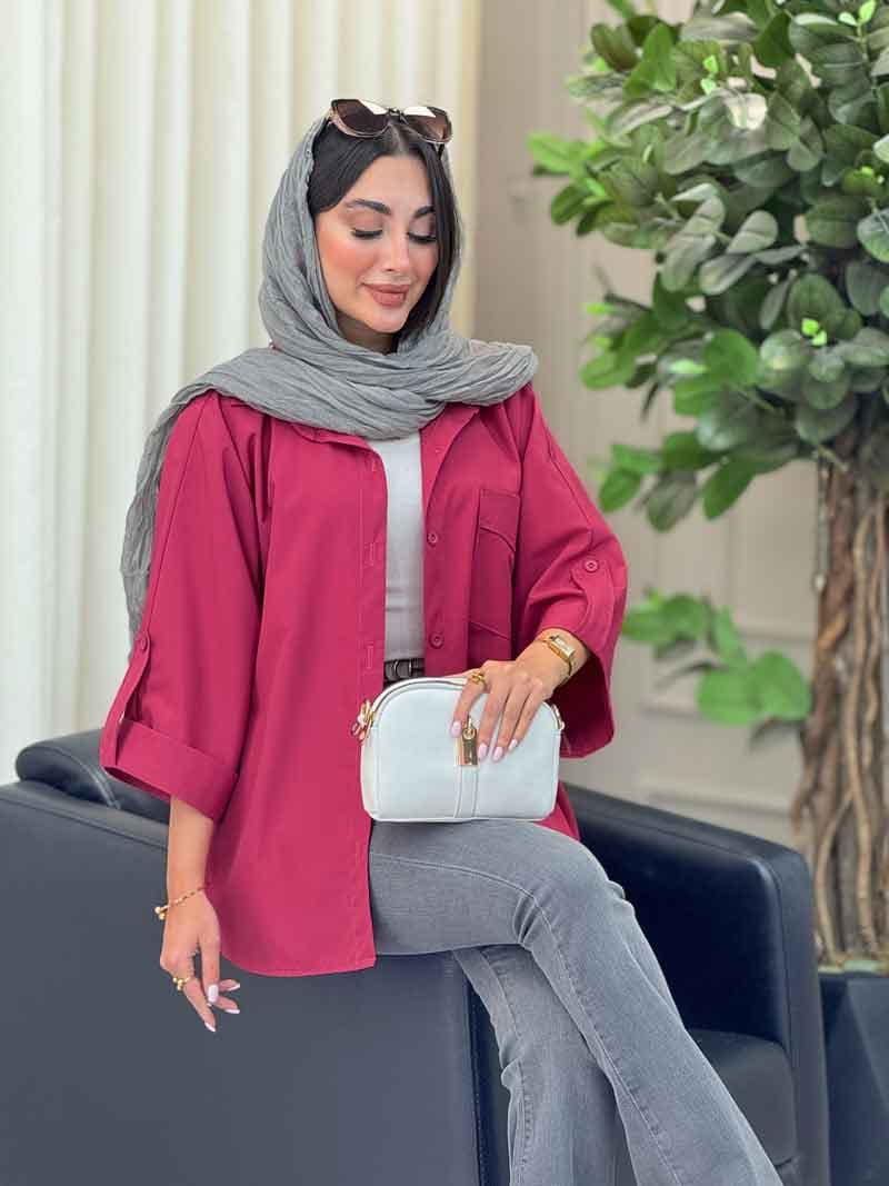 مانتو تک جیب یگانه کد 6904 — تصویر ۳