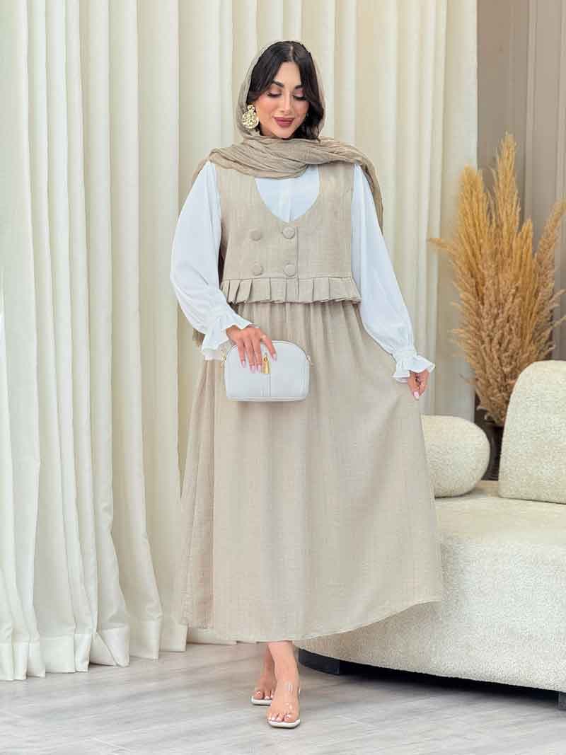 ست سه تکه جلیقه و دامن کد 6913 — تصویر ۵