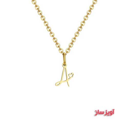 گردنبند حرف انگلیسی A کد 102508