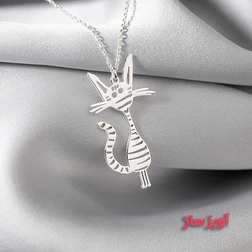گردنبند گربه فانتزی کد 100653