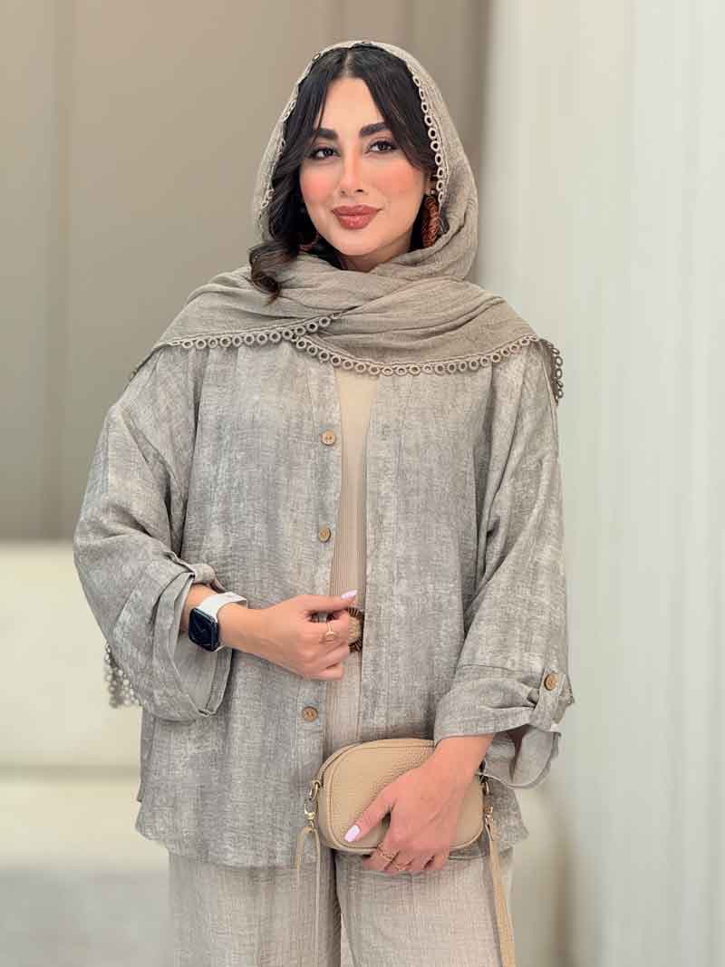 مانتو آستین پاگن روشا کد 6856