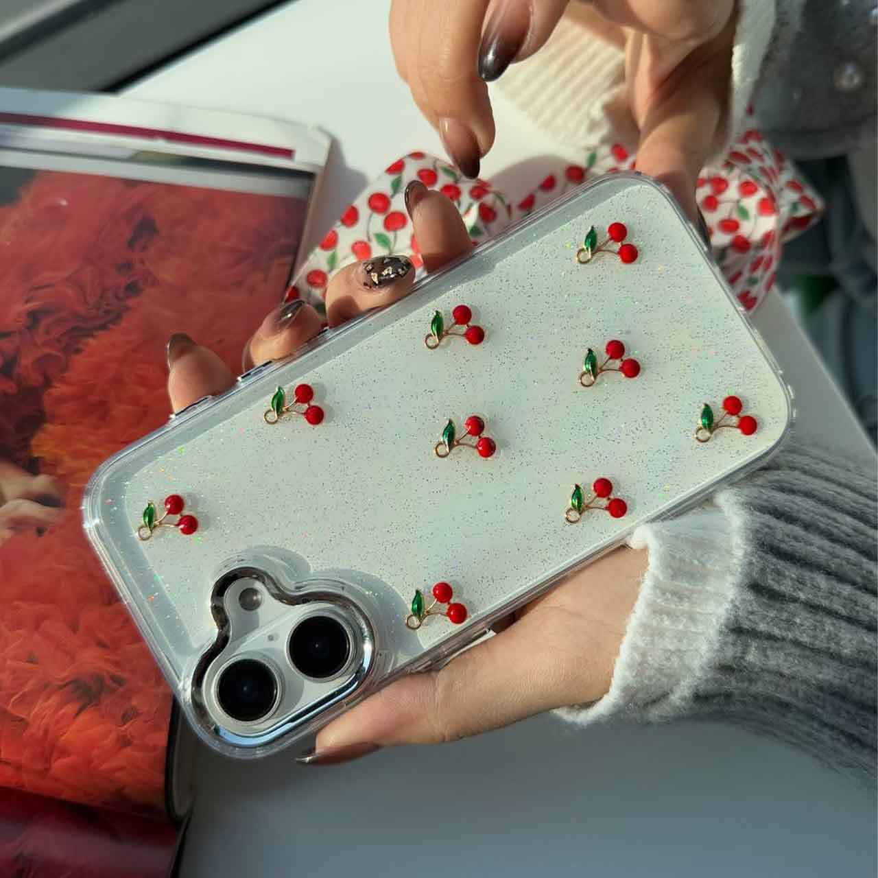 قاب آلبالو شاین شفاف برای گوشی های آیفون — تصویر ۳