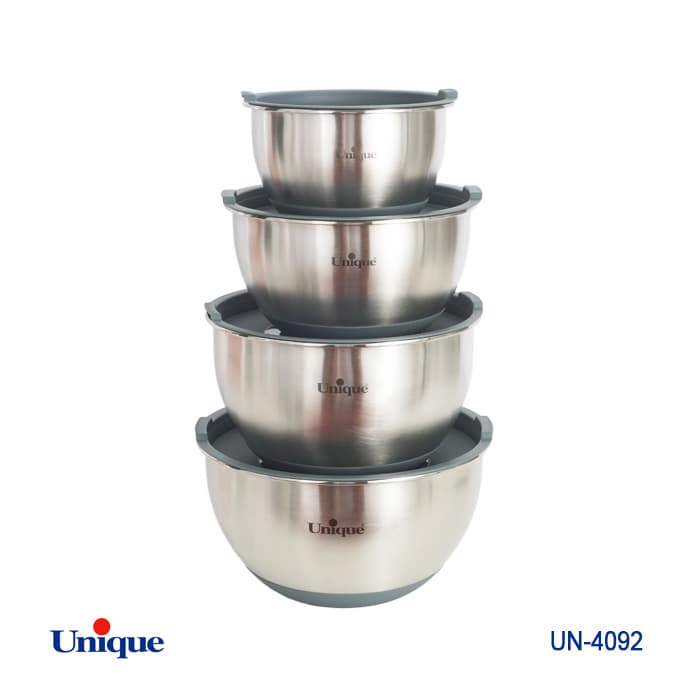 لگن 4 پارچه استیل درب دار UN-4092