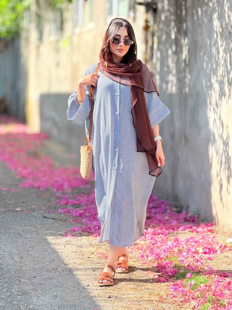 پیراهن بلند پانچ کد 6736 — تصویر ۸