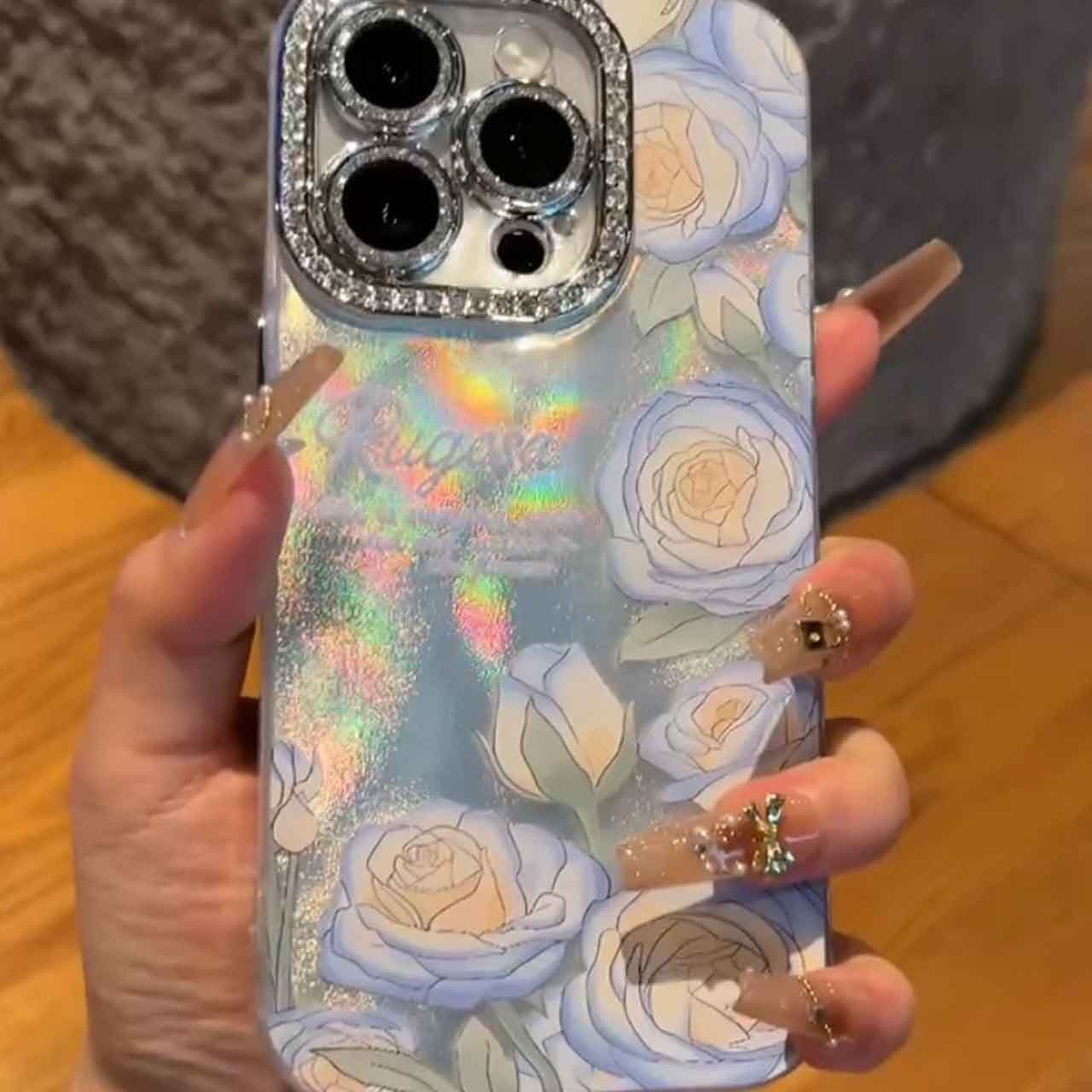 قاب Blue Rose همراه با بند برای گوشی های آیفون — تصویر ۲