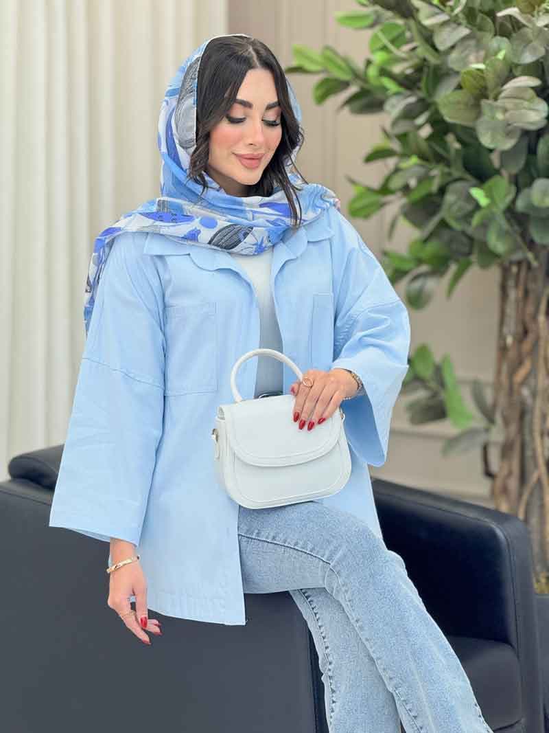 مانتو دو جیب هلن کد 6794 — تصویر ۳