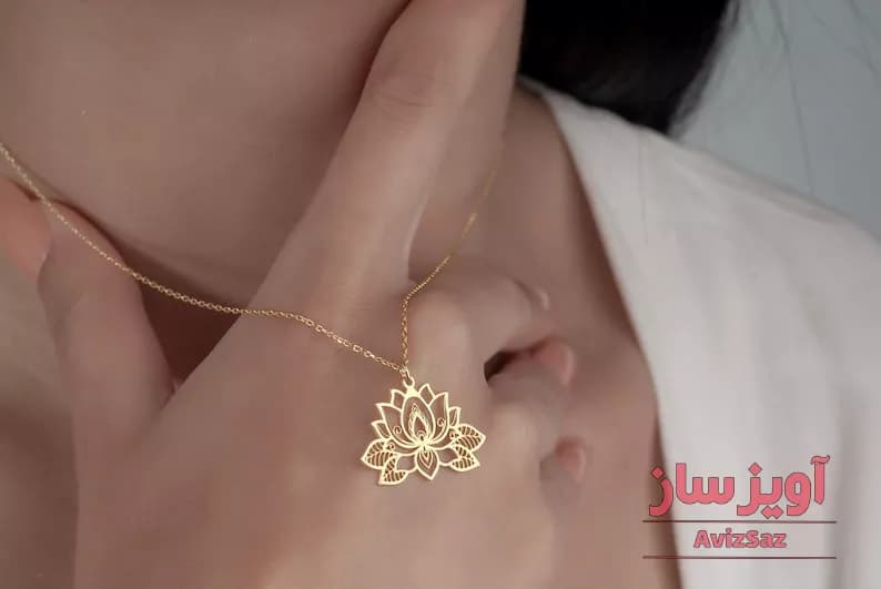 گردنبند یوگا (گل لوتوس) کد 102483