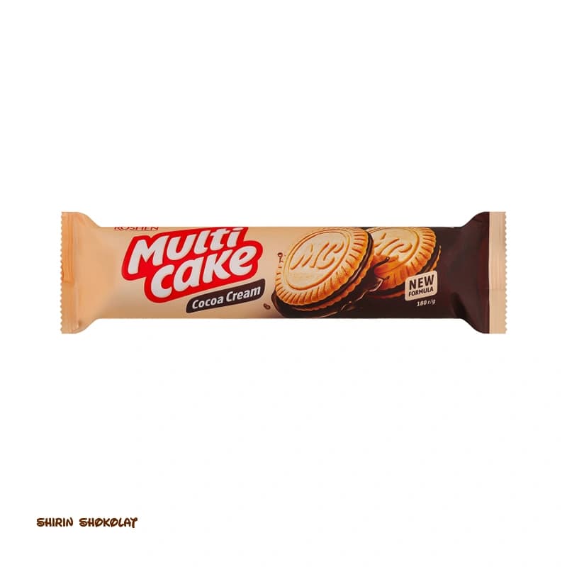 بیسکویت مولتی کیک کرم دار روشن 180 گرمی — تصویر ۲