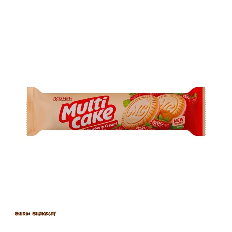 بیسکویت مولتی کیک کرم دار روشن 180 گرمی