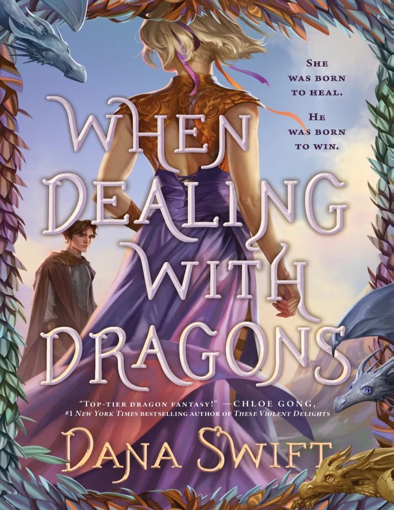 کتاب When Dealing with Dragons (هنگام معامله با اژدها) اثر Dana Swift نسخه انگلیسی PDF