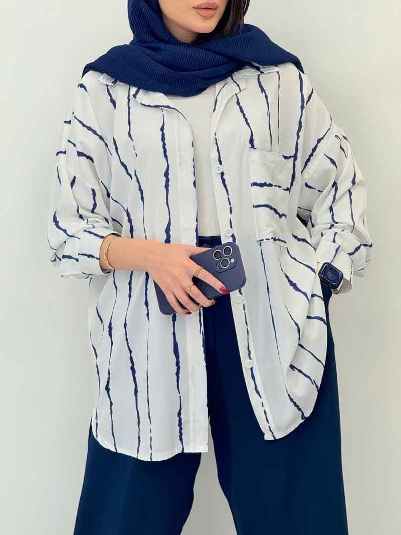 مانتو تک جیب کژال کد6687 — تصویر ۵