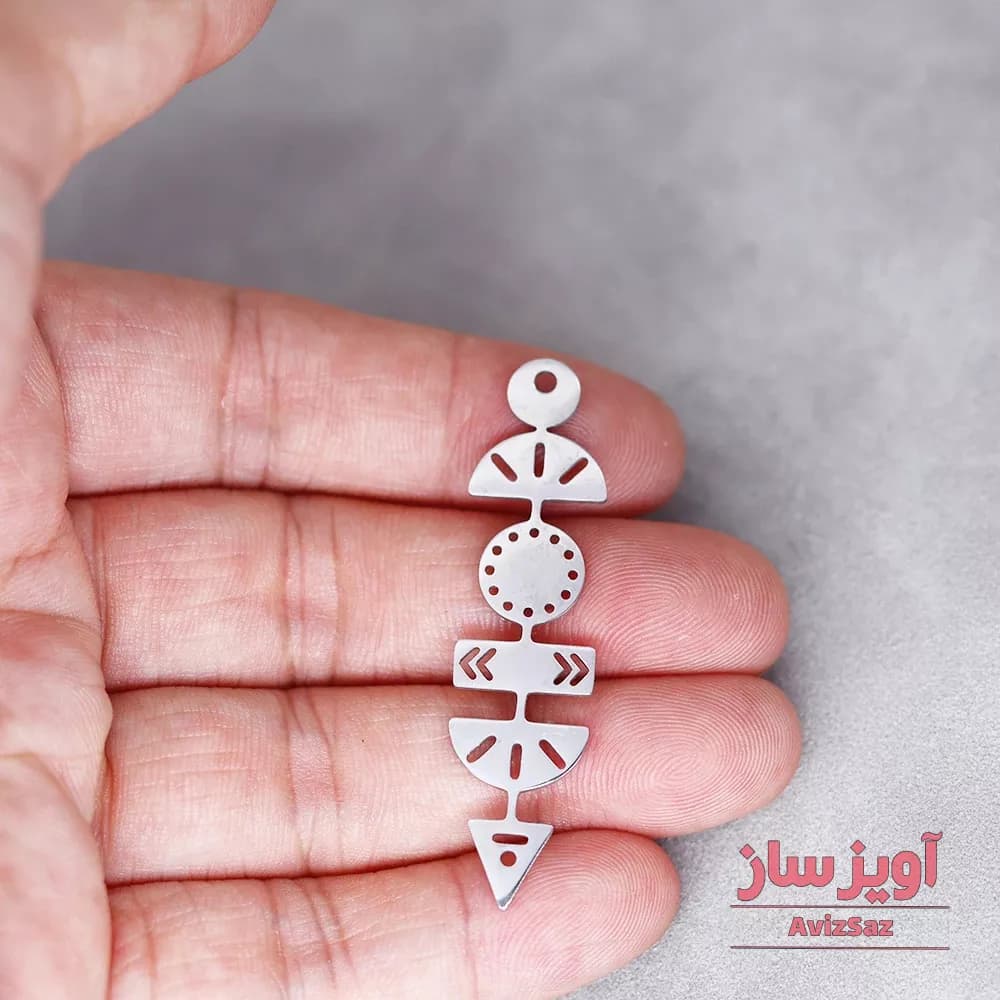 گردنبند هندسی کد 102467 — تصویر ۲
