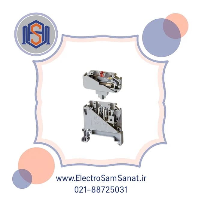 ترمینال ریلی فیوزی چراغدار 2.5 رعد مدل RDT2.5-CFCLD