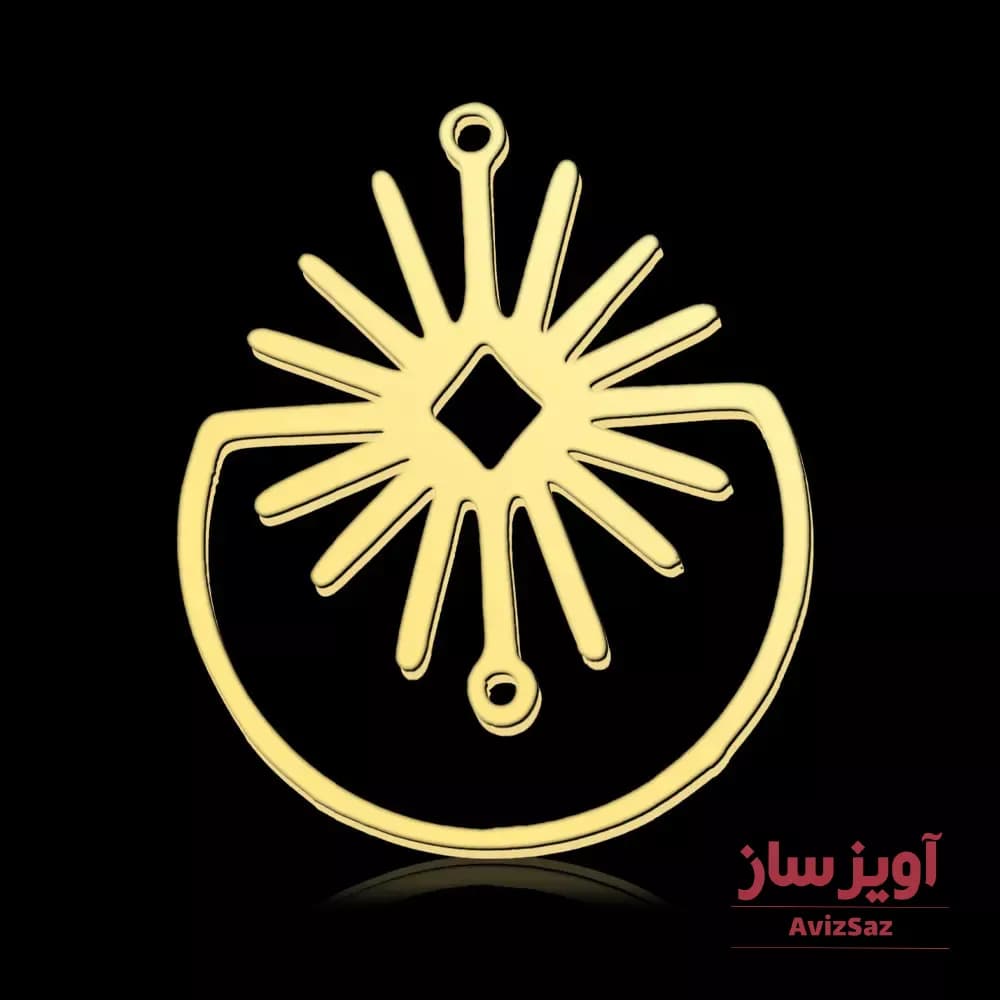 گردنبند هندسی کد 102459 — تصویر ۲