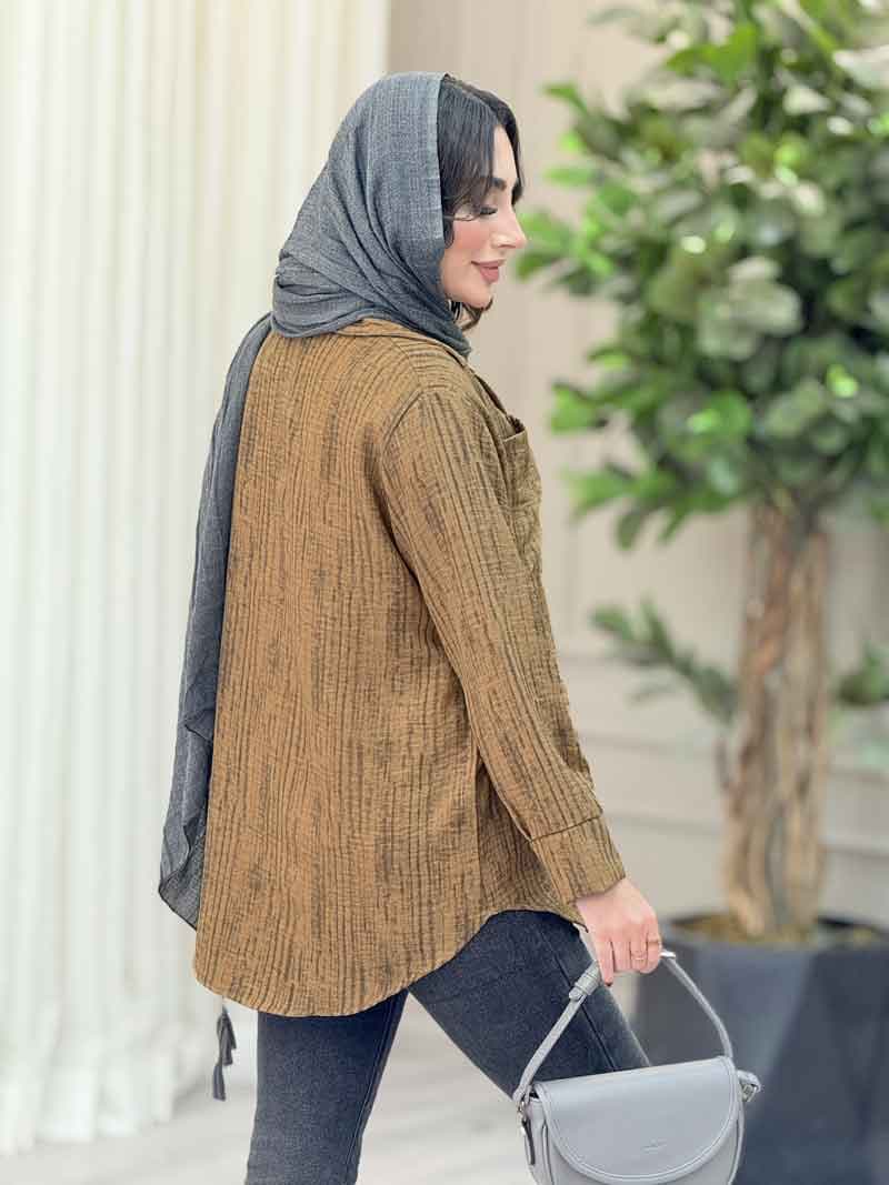 مانتو تک جیب یارا کد 6722 — تصویر ۴