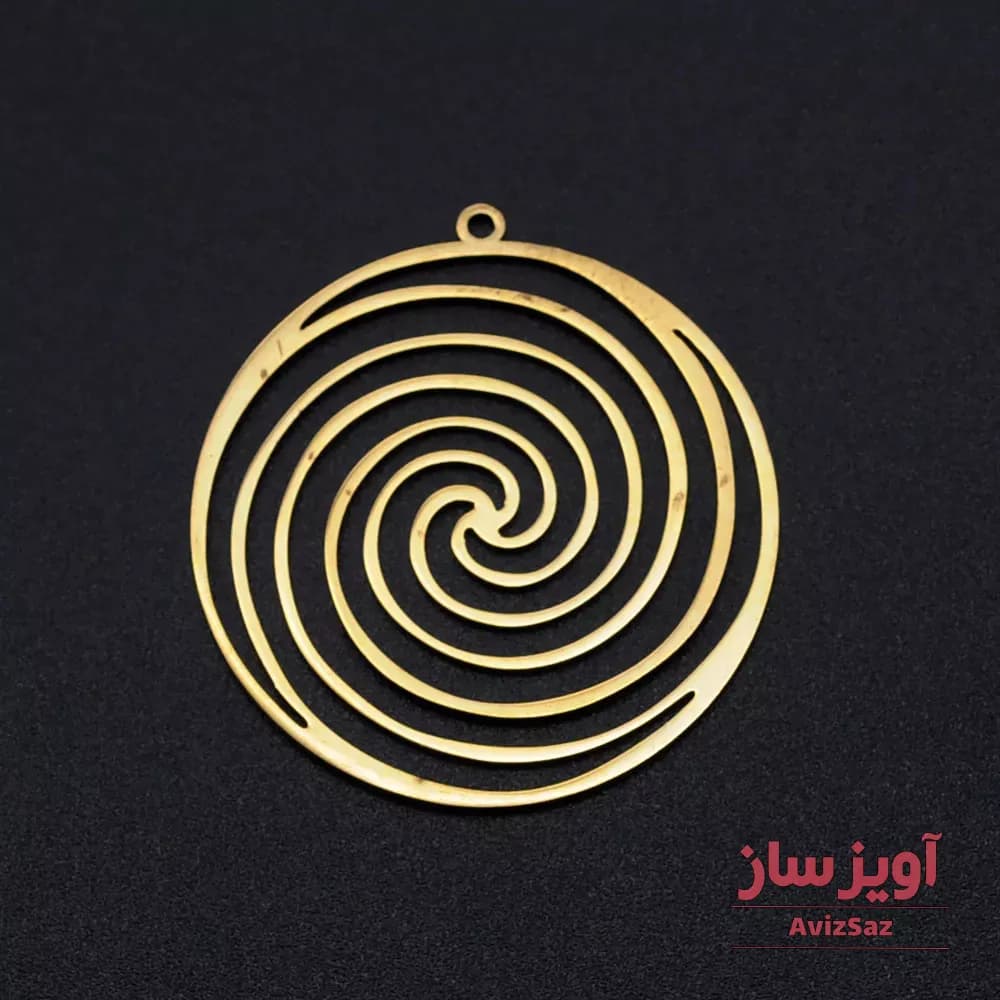 گردنبند دایره مارپیچ کد 102446
