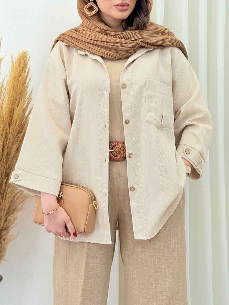 مانتو تک جیب پیله شیرین کد 6680