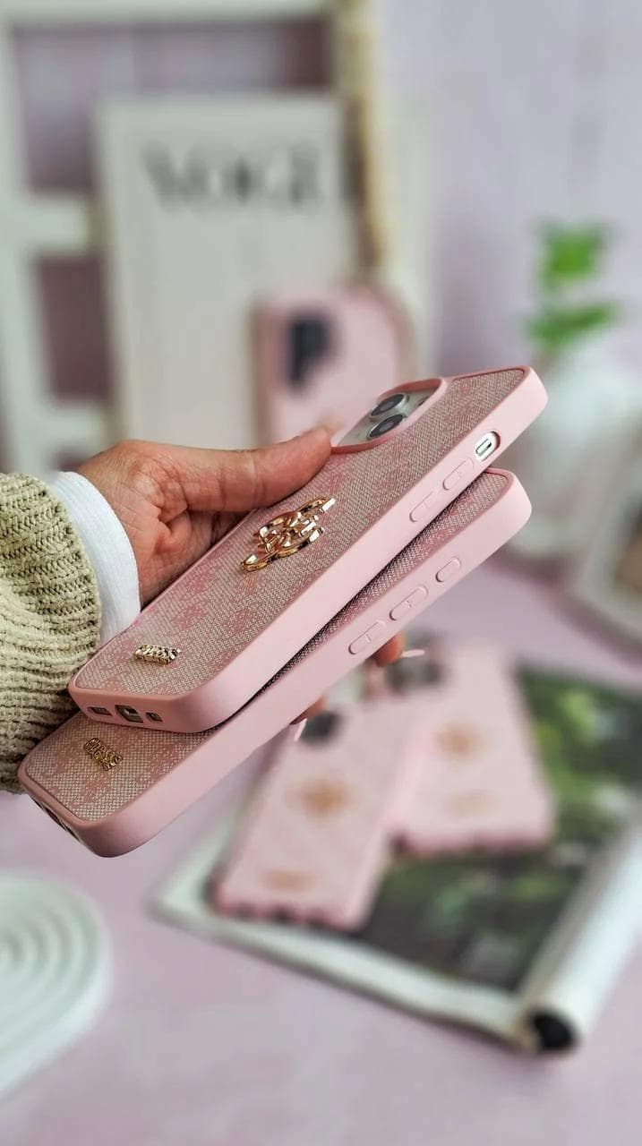 قاب طرح GUESS صورتی گوشی سامسونگ S20 FE