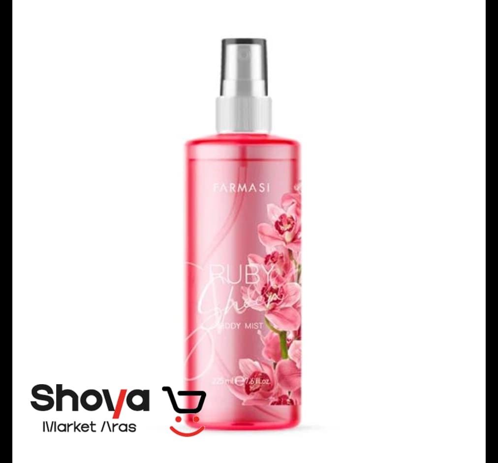 بادی اسپلش زنانه فارماسی Farmasi مدل Ruby Sheer حجم 225 میلی‌لیتر