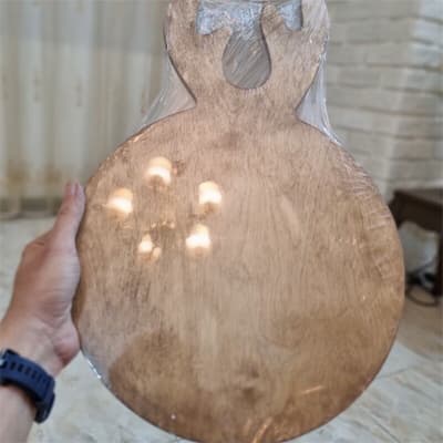 مدل سینی شاخه گوزنی چوبی سایز بزرگ در طرح گرد