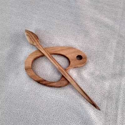 گیره موی چوبی طرح بوم