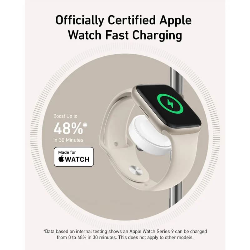 شارژر بی سیم 15 وات انکر مدل A25M3 به همراه کابل USB-C و آداپتور — تصویر ۱۲