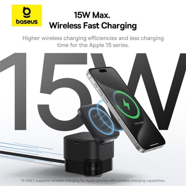 شارژر بی سیم بیسوس مدل Mag Pro BS-W531 — تصویر ۴