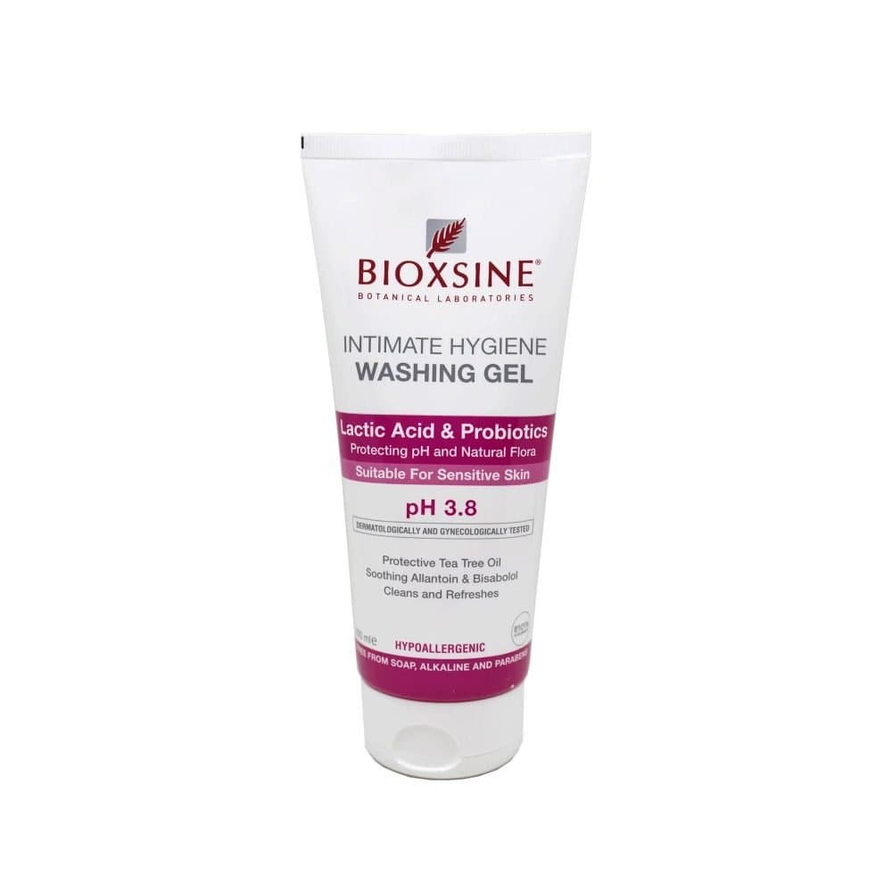 ژل شستشوی بانوان بیوکسین Bioxsine حاوی اسید لاکتیک، پروبیوتیک و روغن درخت چای مناسب پوست حساس حجم ۲۰۰ میل