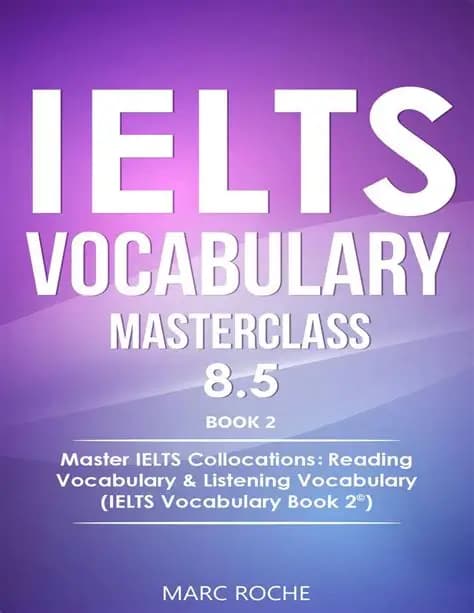 کتاب آموزشی انگلیسی IELTS Vocabulary Masterclass 8.5 _IELTS نسخه انگلیسی. پی دی اف. نویسنده Mark Roche