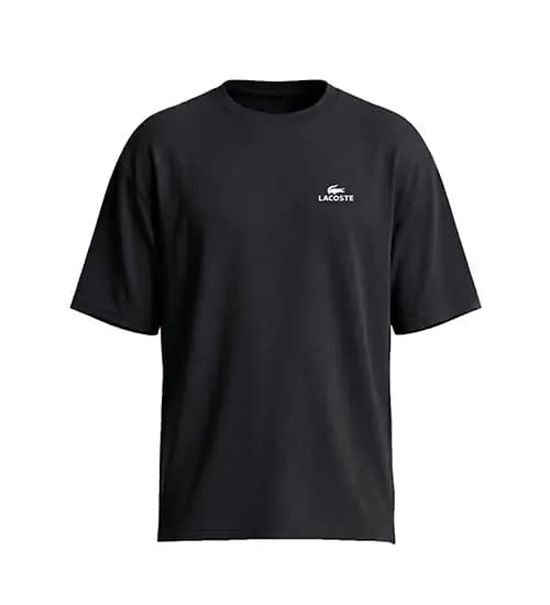 تیشرت Lacoste یقه گرد مردانه باکسی مشکی مدل 50434