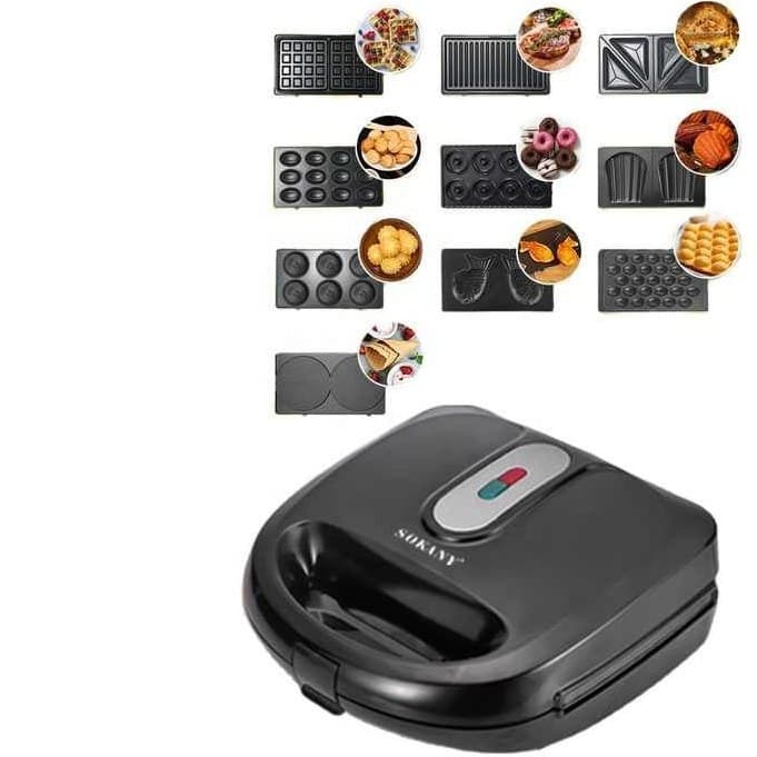 وافل ساز سوکانی ده کاره کد Sk-08021 — تصویر ۲