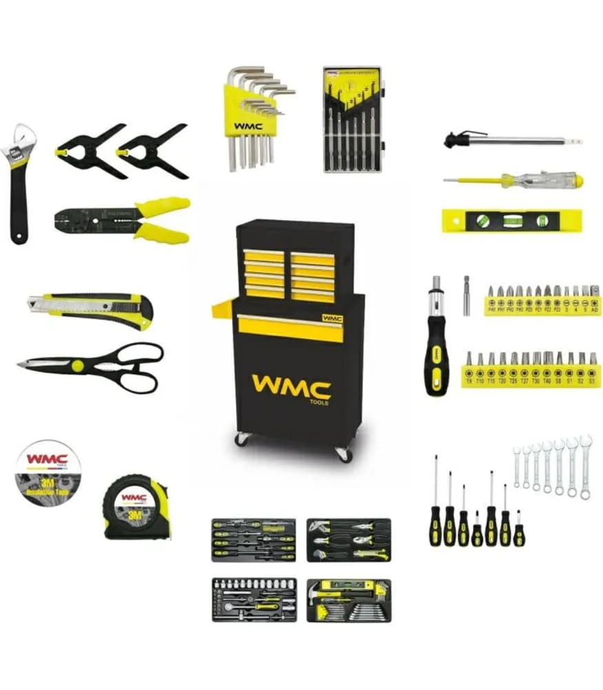 جعبه ابزار حرفه ای خانگی کارگاهی 257 تکه روسی wmc