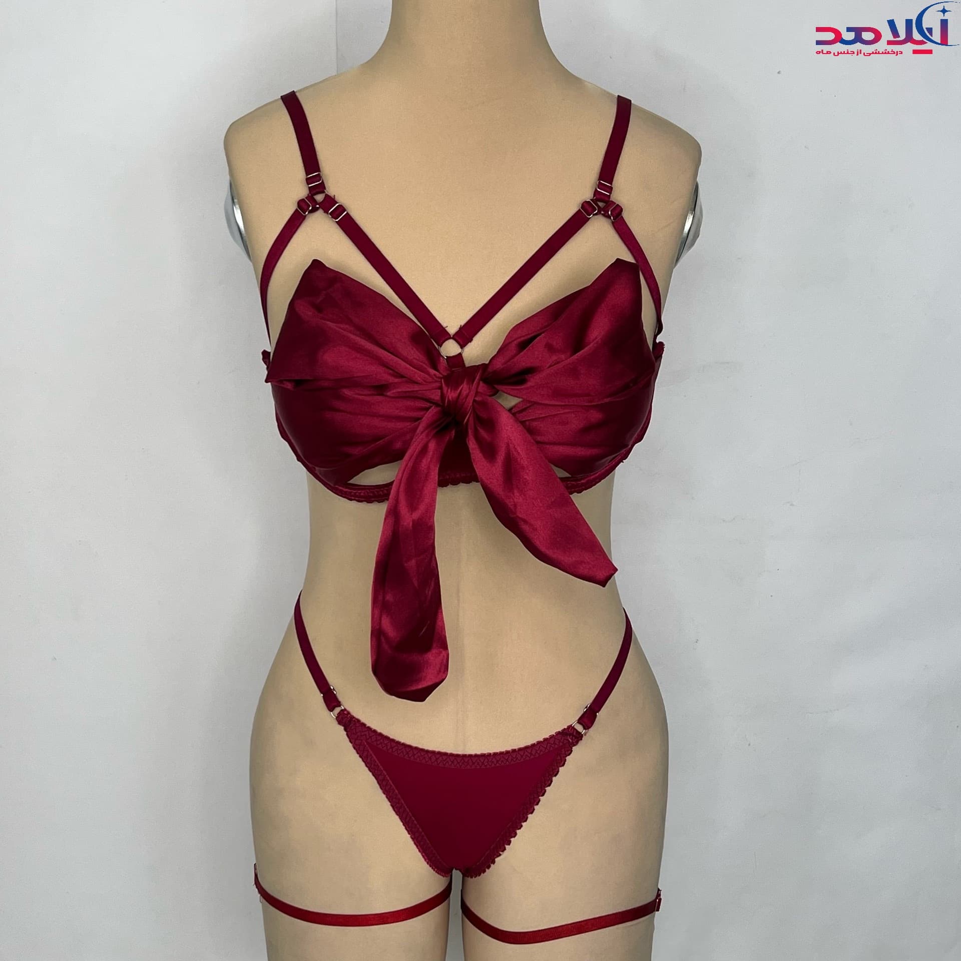 لباس خواب زنانه آیلامد کد ۹۰۳۳ | ست سوتین و شورت لامبادا خوش‌استایل و باکیفیت