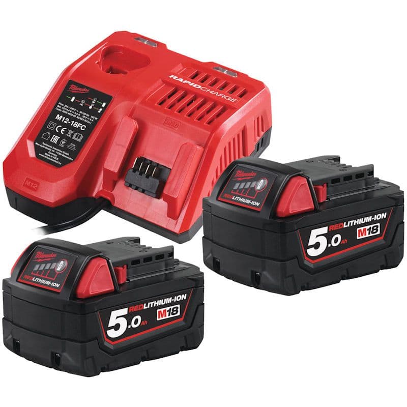 کیت باتری و شارژر میلواکی مدل M18NRG-502