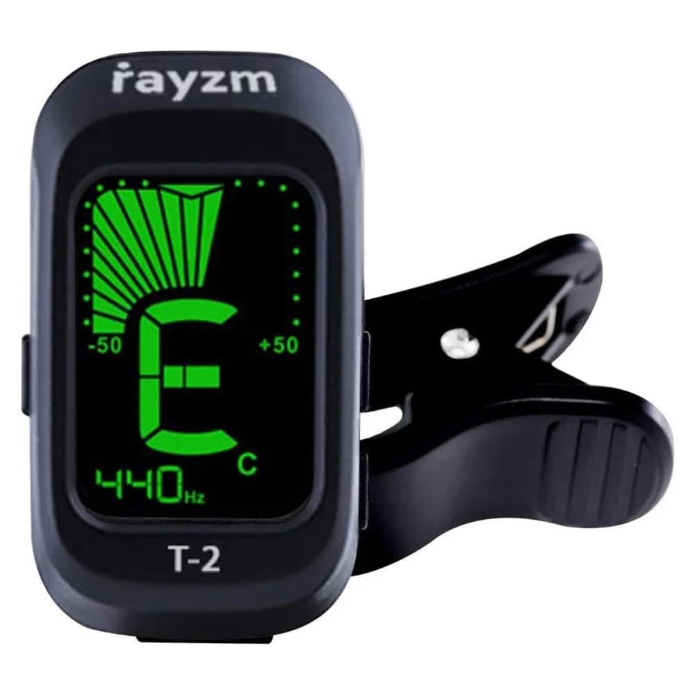 تیونر گیره‌ای گیتار با نمایشگر LCD بزرگ و پشتیبانی از چند ساز برند Rayzm مدل T-2