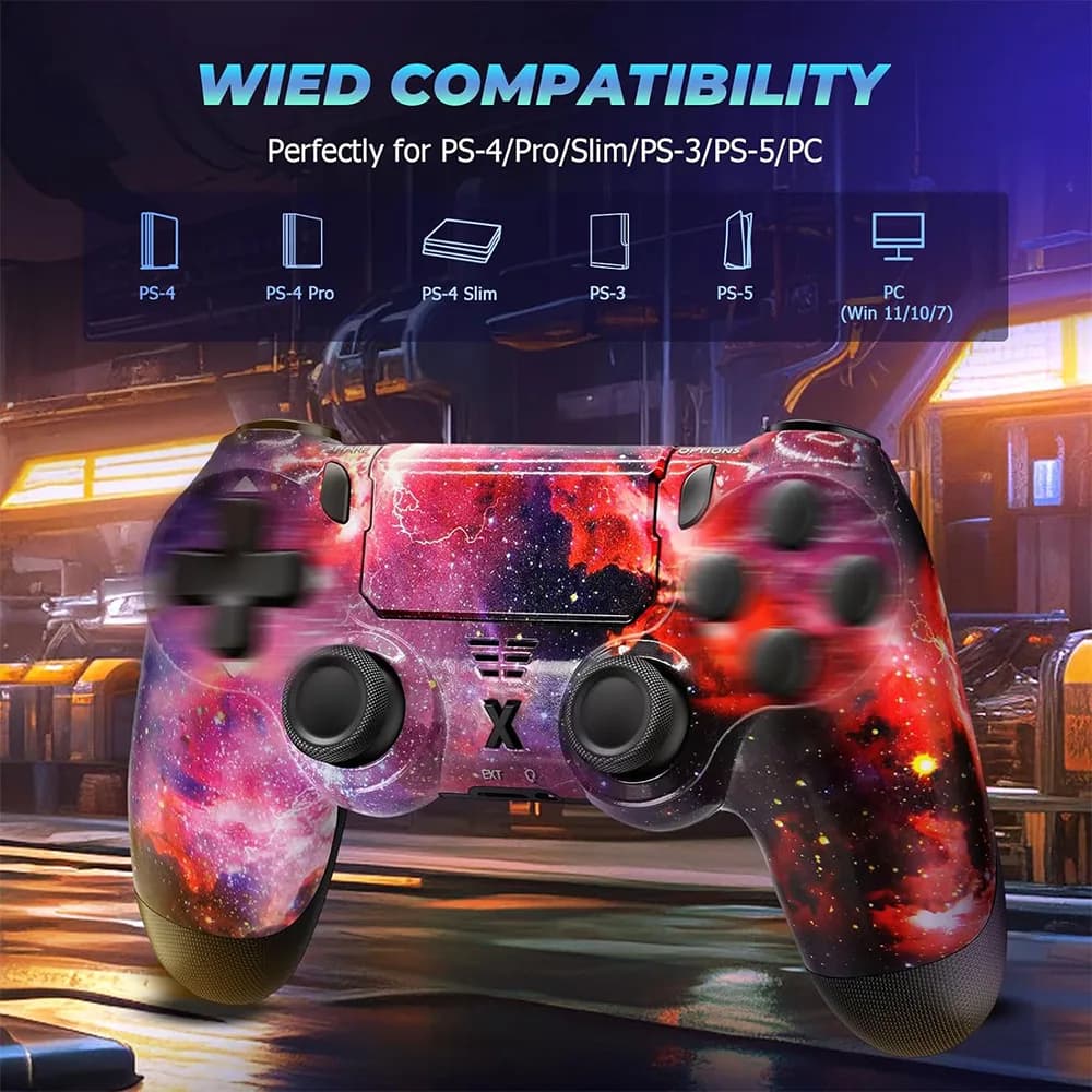 دسته بازی بیسیم سازگار با PS4، PS4 Pro، PS4 Slim و کامپیوتر برند Hycago مدل BG-4 Ultra — تصویر ۳