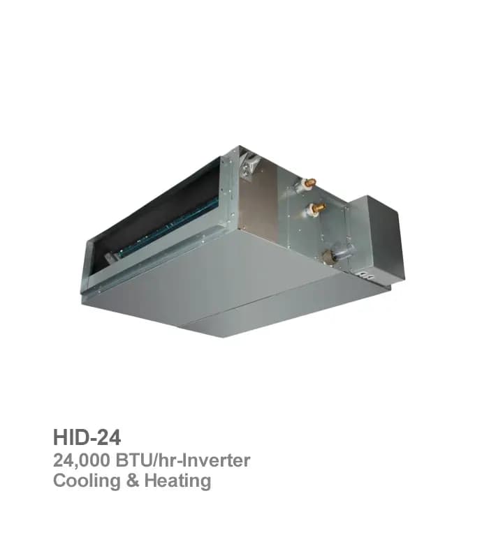 دستگاه داکت اسپلیت اینورتر هایسنس مدل HID-24 با ظرفیت 24000