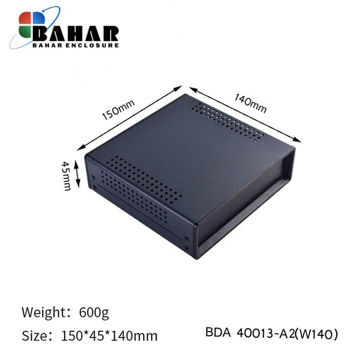 BDA 40013-A2 W140 جعبه فلزی با پانل پلاستیکی — تصویر ۲