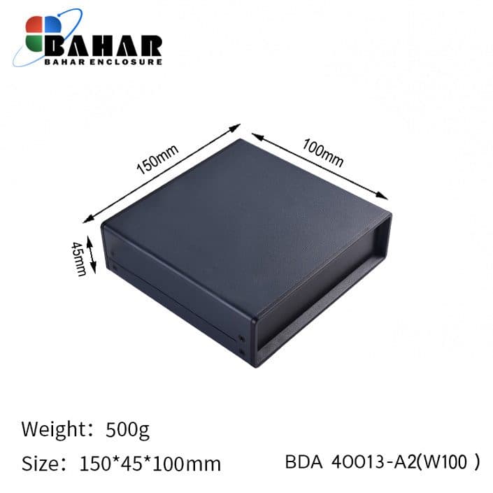 BDA 40013-A2 W100 جعبه فلزی با پانل پلاستیکی