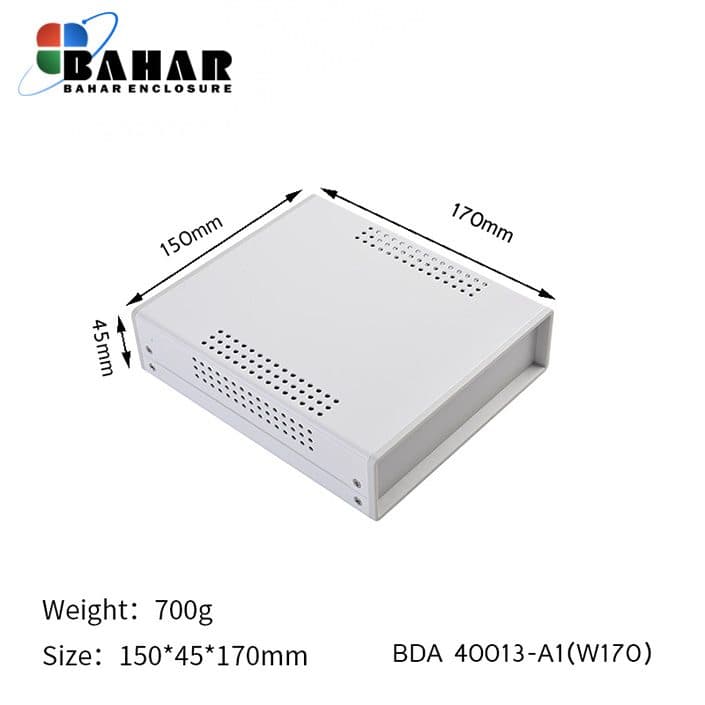 BDA 40013-A1 W170 جعبه فلزی با پانل پلاستیکی