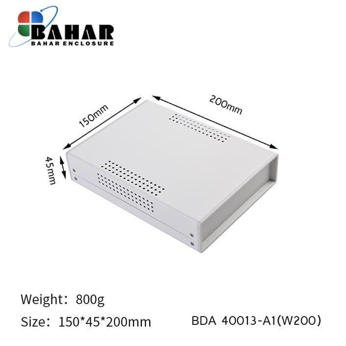 BDA 40013-A1 W200 جعبه فلزی با پانل پلاستیکی
