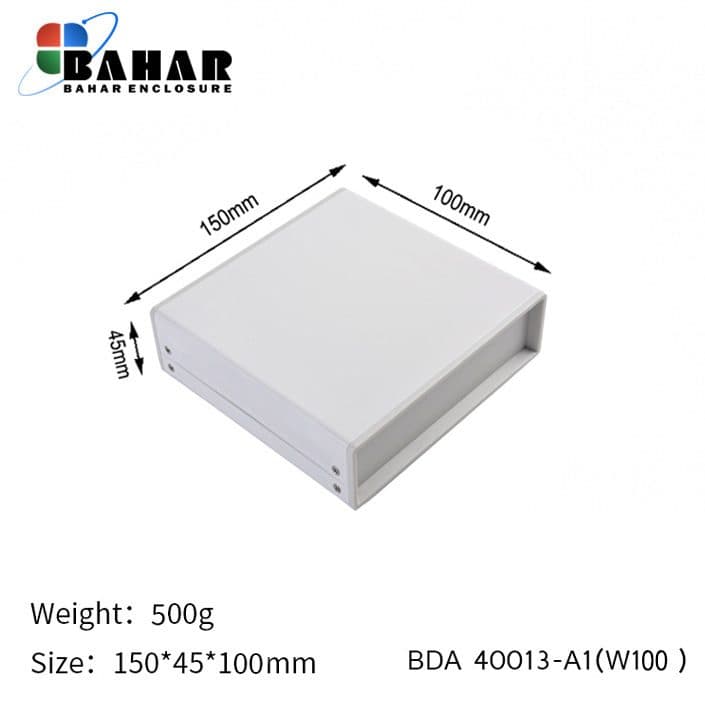 BDA 40013-A1 W100 جعبه فلزی با پانل پلاستیکی — تصویر ۲